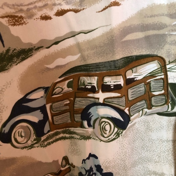 Vintage Cotton Retro Hawaiian Button Up Short Sleeved Shirt Medium - Picture 4 of 11